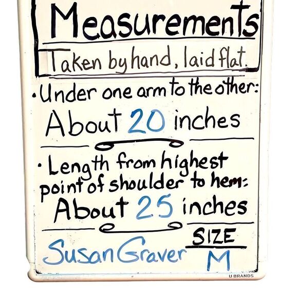 Susan Graver navy w polka dots button up gentle ruffle collar blouse M - Picture 9 of 9